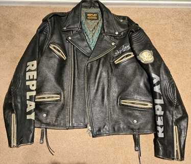 Replay mens leather jacket - Gem