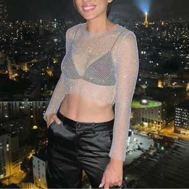 Zara mesh crop - Gem