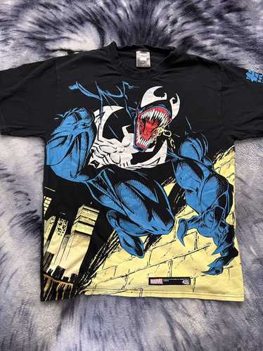 HUF X MARVEL コレクション ヴェノム グラフィック Tシャツ HUF X MARVEL コラボ ヴェノム フットボール ジャージ シャツ