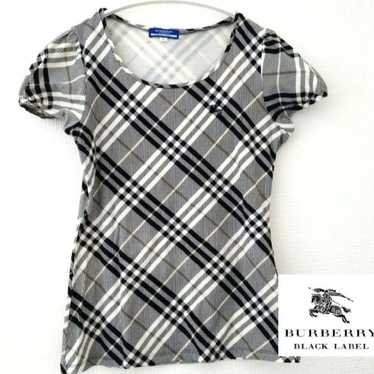 Burberry black label チェック柄 半袖シャツ - メルカリ