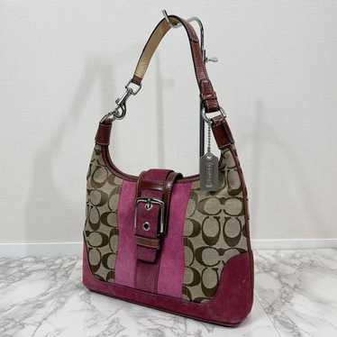💌SOLD💌 Hot Pink Coach Signature Hampton Bag 🩷🎀 $265 free