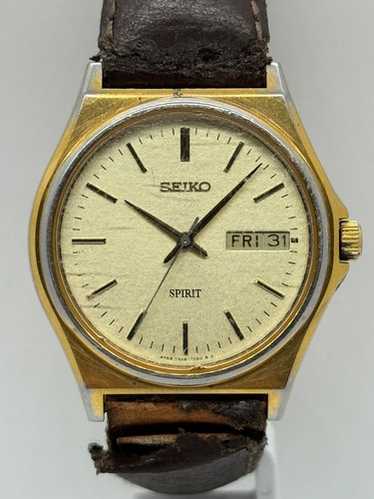 時計 SEIKO SPIRIT 7N48-7000 QUARTZ 10 BAR Seiko Spirit White Men's Watch - 7N48-7000 for sale online