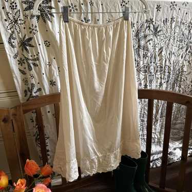Women's Skirt - White/Cream - S – vintage cream/w… - image 1