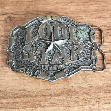 Lone Star Beer Vintage Belt Buckle - Gem