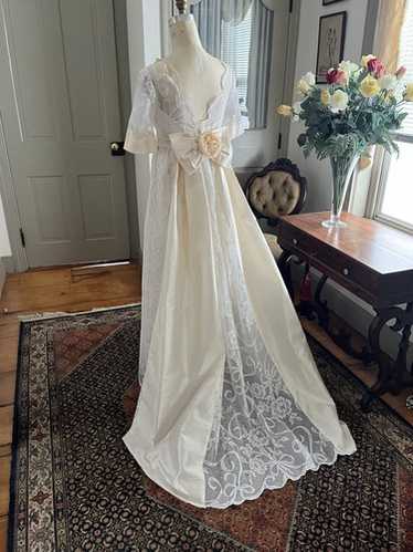 GUNNE SAX 80s ヴィンテージエレガントレースホワイト