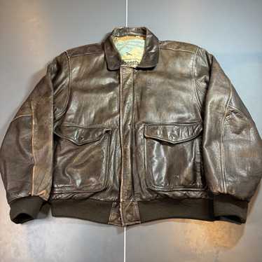Vintage aeropostale leather jacket - Gem