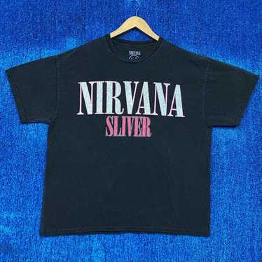NIRVANA SLIVER Tシャツ 90s　XLサイズ Vintage 1993 Nirvana Sliver Size L 90s Single Stitch Giant