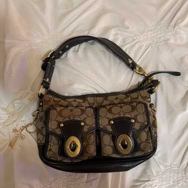 Vintage Y2k Coach Brown 65th Anniversary Legacy Signature