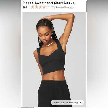 Alo yoga ribbed sweetheart - Gem