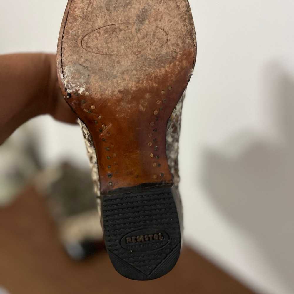 Lucchese Resistol Ranch Boot Python Snake Peace M… - image 7