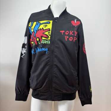 Keith Haring×Menbars Onlyコラボナイロンジャケット黒　M Members Only Keith Haring Jacket – DTLR