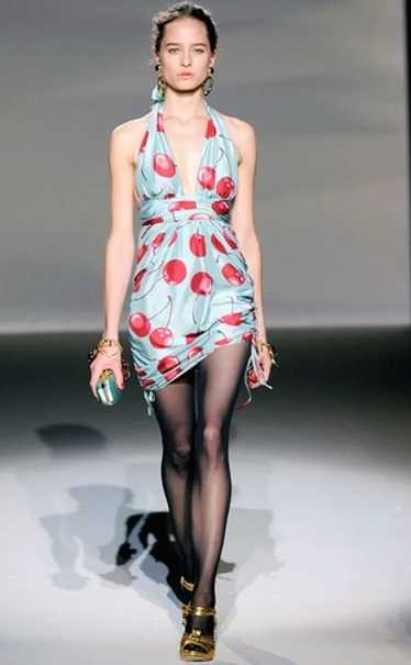 Moschino cherry print dress - Gem