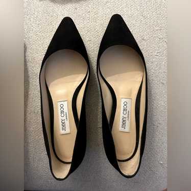 JIMMY CHOO 新品未使用  ROMY FLAT Ballet-Pink Suede Pointed Flats | ROMY Flat | 24:7 Icons