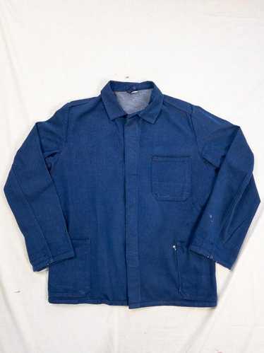 希少80's Vintage German HBT WorkJacket ペンキ 80s Vintage German Military HBT work Jacket / size 52