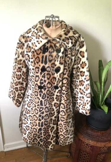 60s leopard fur coat - Gem