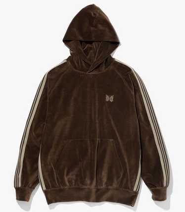 NEEDLES｜HOODIES/ZIP-UPS (Track Hoody C/PE Velour - CHAR Needles Track Hoody - C/PE Velour | Apparel » Buy online now!