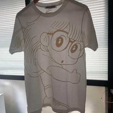 Dr.SLUMP ARALE ビッグプリント Tシャツ ブルー　サイズM Dr. Slump Arale-chan Arale T-shirt Men's Shirt Sports Shirt