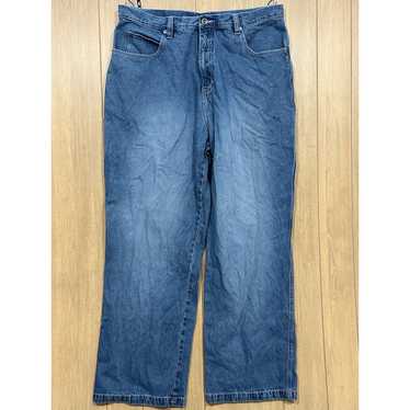 Rocawear Baggy Jeans Thick Stitch Streetwear Skate Wide Leg