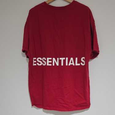 FOG Essentials 18AW BOXY GRAPHIC T-SHIRT 赤 Fear of God Essentials Boxy Graphic T-Shirt Red - FW18 - US