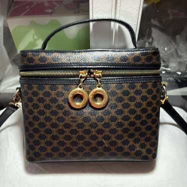 Celine Authentic Top Handle With String In Monogr… - image 1