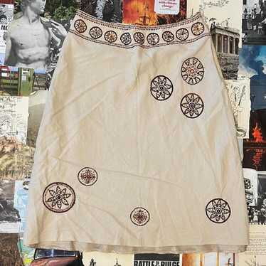 Willi Smith Women's Skirt - Cream/White - 10 – cu… - image 1