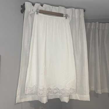 Christian Dior Women's Nylon Skirt - Cream/White … - image 1