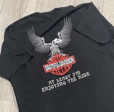 80s Harley Davidson Grateful Dead Tシャツ Vintage Grateful Dead Shirt Motorcycle Harley Davidson FL