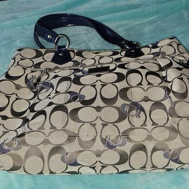 バッグ Coach Poppy Silver Ocelot Shoulder Bag バッグ Coach Poppy Silver Ocelot Shoulder Bag Coach Poppy