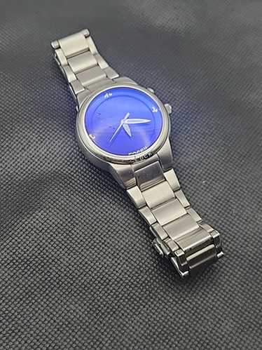 時計 archive y2k FOSSIL BIG TIC MENS Watch y2k FOSSIL Big Tic JR-8122, Animated Black Watch, Steel Band