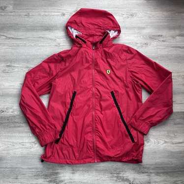 F1 Style Racer Oversized Jacket - Red/White