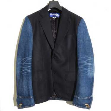 【関税込み】Junya Watanabe ネイビー パネル デニムジャケット JUNYA WATANABE×Levi's 25SSLevi'sWネーム 綿デニムジャケット