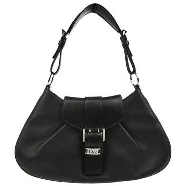 【ヴィンテージ】Rank:A☆Dior BLACK モンテイン スモール BAG Small Lady Dior Bag Black Cannage Calfskin Embroidered with