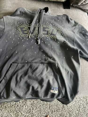 Evisu ブラック フーディ 42 EVISU(エヴィス) / ジップパーカー/42/コットン/ブラック | 古着