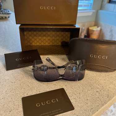 小物 00s archive GUCCI rimless sunglasses y2 GUCCI sunglasses STRASS rimless archive - メルカリ