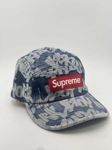 supreme denim トルーパー フライトキャップ Supreme Warp Jacquard Logos Denim Crusher (SS21) - $58