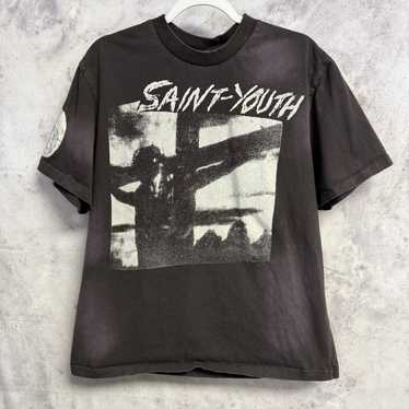 トップス SAINT MICHAEL JESUS TEE BLACK XL SAINT Mxxxxxx セント マイケル SS25 SS TEE/JESUS / BLK - NUBIAN