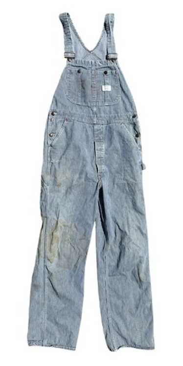 Vintage Big Mac Hickory Stripe Distressed Overalls, W… - Gem