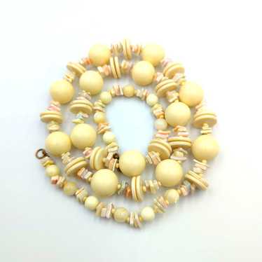 Vintage Miriam Haskell Lucite Dyed Shell Chips Cr… - image 1