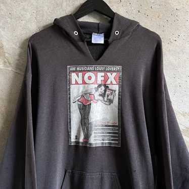 90S NOFX パーカー L ビンテージ レア 袖プリ