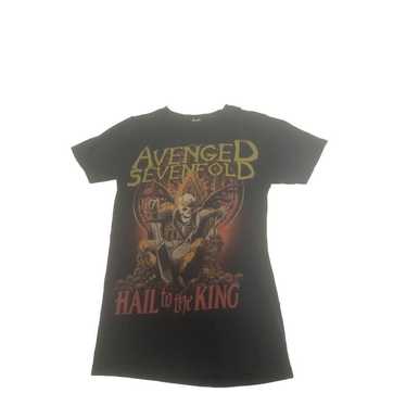 00s 2009 AVENGED SEVENFOLD ロックTシャツ バンドT Avenged Sevenfold Rock Washed T Shirts Streetwear Hip Hop