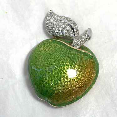 SWAROVSKI ブローチ☆アップル Swarovski crystallized apple - Gem