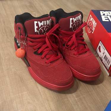 靴 EWING guard 9.5 Patrick Ewing Mens Guard Black White Suede Trainers 5 US