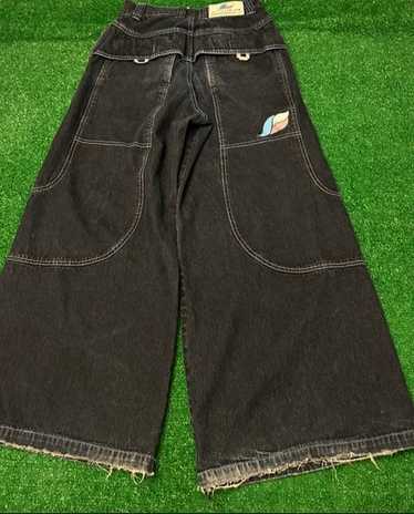 パンツ 90s Kikwear rave jeans Made in USA Awesome Y2k Raver Snug Brand Like Kikwear Festival Wide Leg