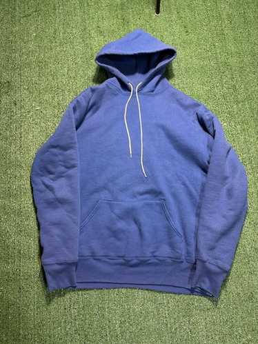 80s Double Face hoodie ナス紺 フェード IDEAL 片爪 悶絶ナス紺】80s JERZEES by ラッセル USA製無地ジップパーカー