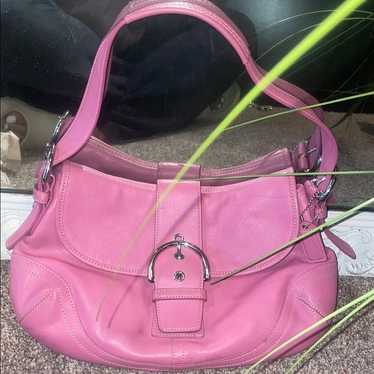 Coach Pink Small Hobo Shoulder bag Soho M04D 9541 Y2K for