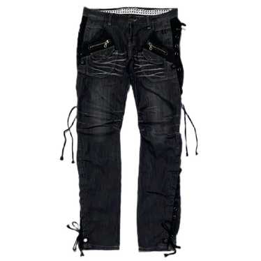 パンツ vintage PPFM gimmick design denim jeans PPFM変形y2kギミックデニムパンツ00s平成ギャル男ジーンズ