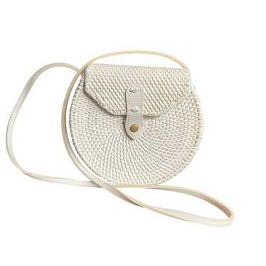 Anthropologie Rattan Circle Bag - Gem