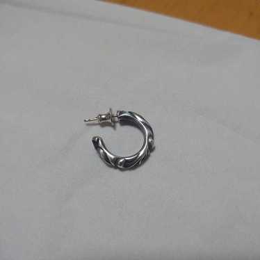 CHROME HEARTS SV925 Scroll Hoop Earrings New n101723 | eBay