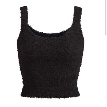 トップス Skims | Cozy Knit Tank New SKIMS 4X / 5X Cozy Knit Tank Top Smoke Grey Fuzzy Soft