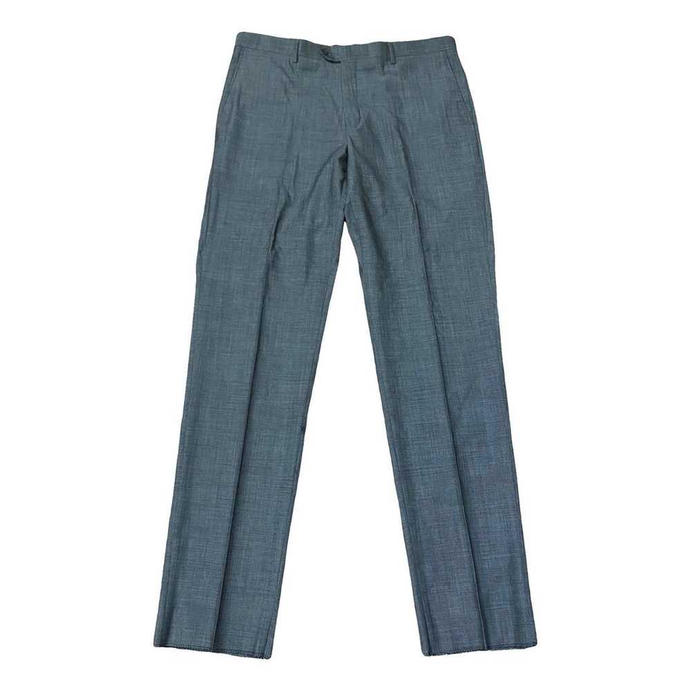 【関税＆送料込み】Saint Laurent Wool Trousers Saint Laurent virgin-wool Trousers | Black | FARFETCH